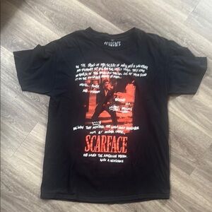 Ripple Junction Black Short Sleeve Scarface Tee